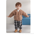 Baby Jacket Cardigan Plus Velvet Thickening